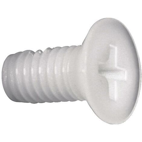 Vis à tête fraisée TOOLCRAFT 839979 10 pc(s) M6 60 mm tête fraisée cruciforme plastique, Polyamide N/A C20040