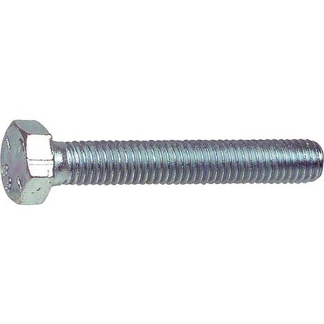 Vis à tête hexagonale 8.8 avec filetage jusqu’à la tête DIN EN ISO 4017 galv. M 7 x 16 conditionnement : 200