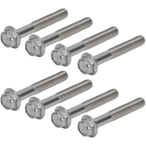 Vis à tête hexagonale à embase M10x1.5 A2-70, joint DIN 6921 - Lot de 20, acier inoxydable