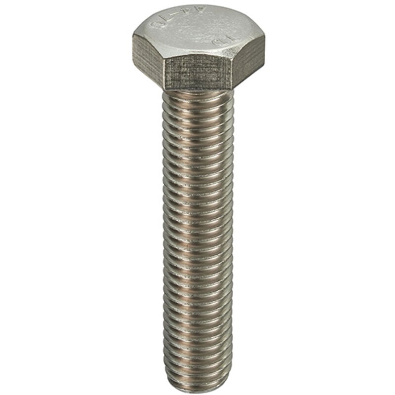Vis à tête hexagonale Acier inoxydable A2/304, M6 x 80mm ( Prix pour Sachet de 50 )