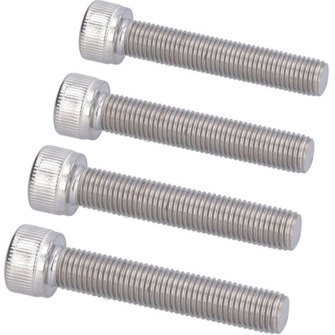 vis à tête hexagonale creuse en acier inoxydable A2, pas fin de 1,25 mm, M10x55