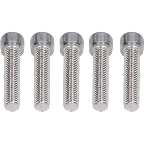 Vis à tête hexagonale creuse M12x60 Acier inoxydable A2-70, filetage gros DIN 912, lot de 20 pièces