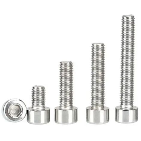 Vis à tête hexagonale en acier inoxydable boulons à tête cylindrique M330 (50 pcs)