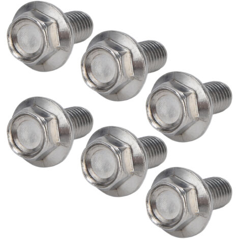 Vis à tête hexagonale M10x1.5 Acier Inox A2-70 avec joint d'étanchéité DIN6921 - Lot de 20 pièces