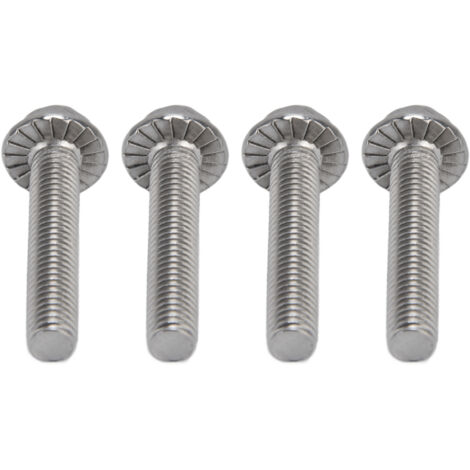 Vis à tête hexagonale M10x1.5 Inox A2-70 avec rondelle DIN6921 - Lot de 20 vis inoxydables