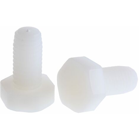 Vis à tête hexagonale Nylon, M10 x 20mm ( Prix pour Sachet de 50 )