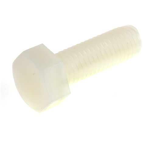 Vis à tête hexagonale Nylon, M10 x 30mm ( Prix pour Sachet de 50 )