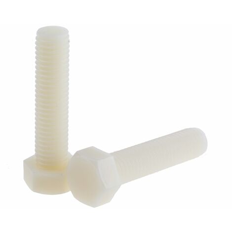 Vis à tête hexagonale Nylon, M12 x 50mm ( Prix pour Sachet de 25 )