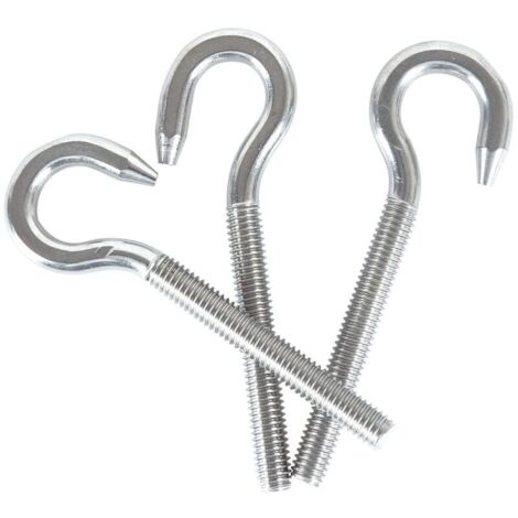 Vis à tête ronde en acier inoxydable M10 304 crochet à vis à tête ronde 3 pièces