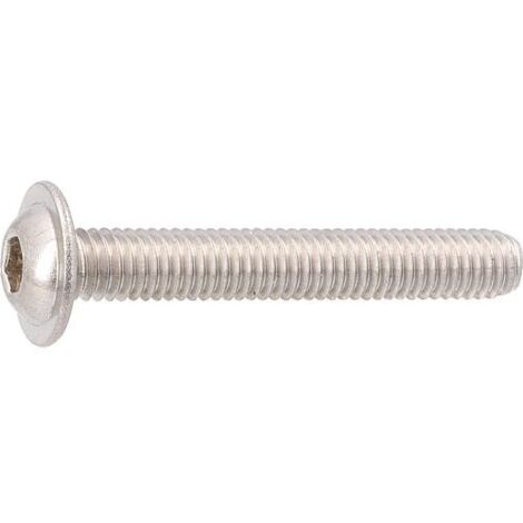 Vis à tête ronde plate TX, VG ISO 7380-2 A2 M 4X40/40 conditionnement : 200