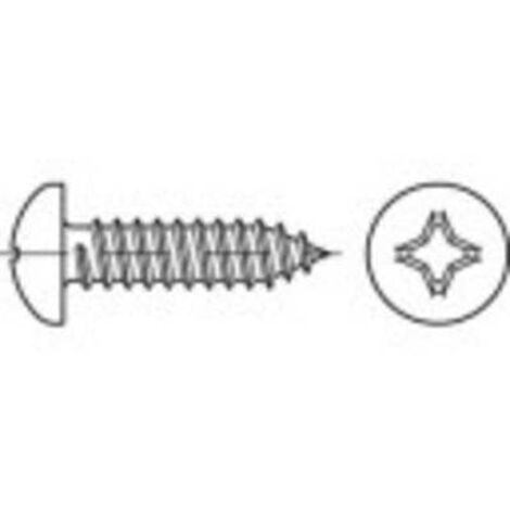 VIS À TÔLE À TÊTES CYLINDRIQUES BOMBÉES (Ø X L) 2.9 MM X 19 MM 100 PC(S) TOOLCRAFT 144971 CRUCIFORME PHILIPS DIN 7981