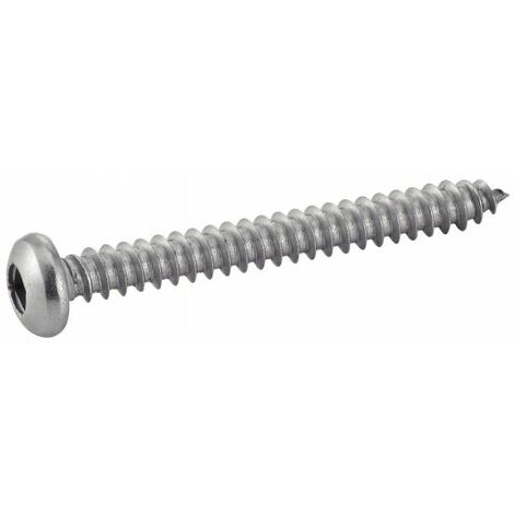 Vis à tôle tête cylindrique bombée carrée inox A2 DIN 7981 4,8X13 boîte de 200 - ACTON - 624164,8X13