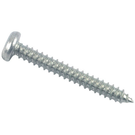 Vis à tôle tête cylindrique fendue Zingué - 3,5 x 25,4 mm - BIVI
