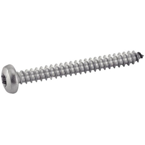 Vis à tôle tête cylindrique large, torx inox - Longueur: 80 - Qualite Inox: A4 - Diamètre: 4.8