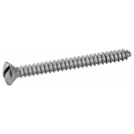 Vis à tole tête fraisée bombée fendue - Inox A2 4,2x25 mm - Boîte de 200