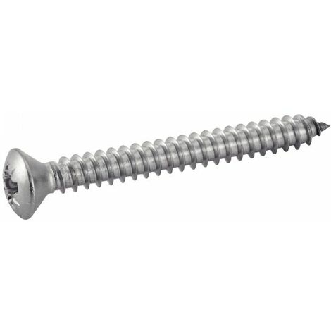 Vis à tôle tête fraisée bombée pozidrive forme C inox A2 DIN 7983 3,5X25 boîte de 200 - ACTON- 624113,5X25