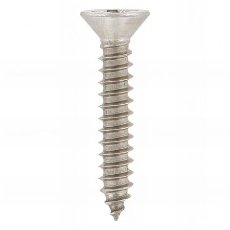 Vis à tôle tête fraisée Pozidriv 3,9 x 38,1 mm INOX A4 - Boite de 200 pcs - Fixtout VTFC39381A4