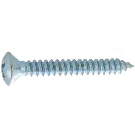 Vis à tôle ULTIMA AFB7983AZ3513 3,5x13 mm tête fraisée bombée zinguée blanc boîte 500