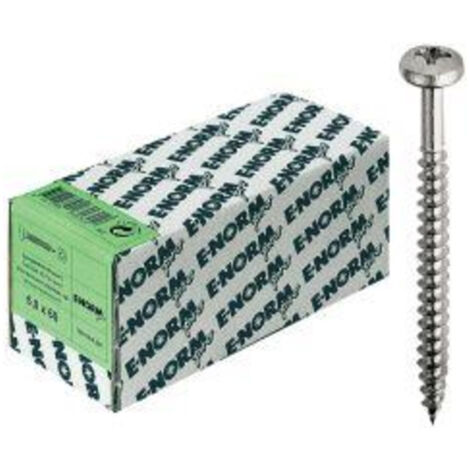 Vis agglo A2 en acier inoxydable, tete Pan, PZ 4,0x 25 E-NORMpro (Par 200)