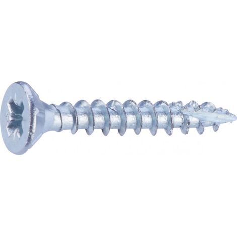 Vis agglo acier zingué 3 x 20 mm tête fraisée PZ pointe anti fendage FIXPRO