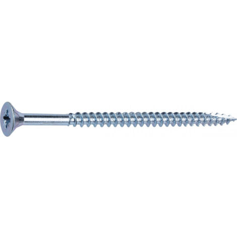 Vis agglo acier zingué 5 x 80 mm tête fraisée PZ pointe anti fendage FIXPRO