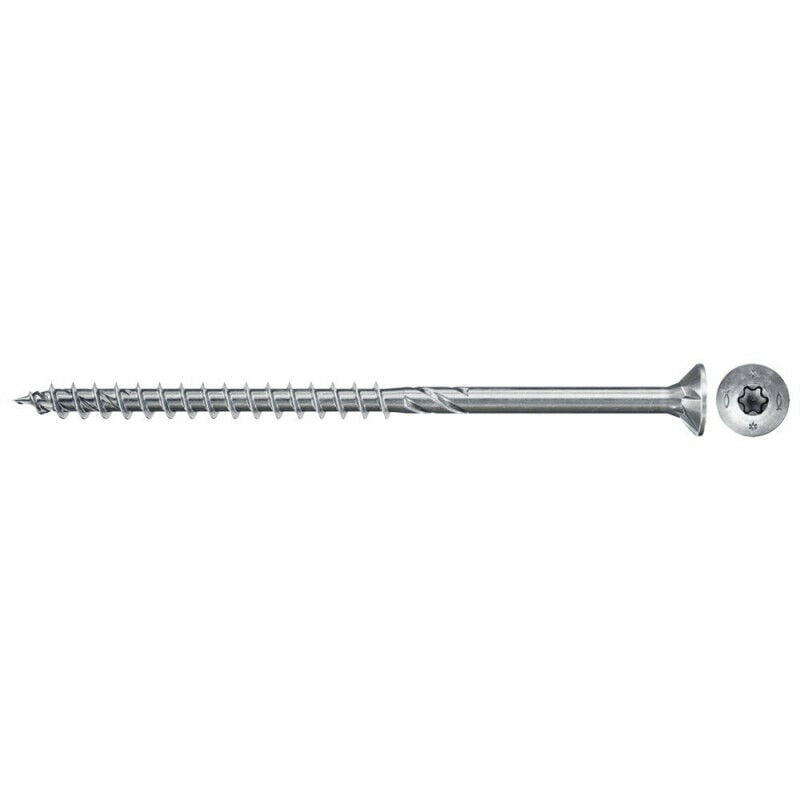 Vis bois aggloméré fpf ii ctp Tête fraisée Zinguée blanche 200 pièces l : 60 mm ∅ 6 mm