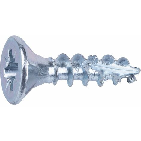 Vis agglo - Fixpro - Tête fraisée - PZ - Acier zingué - 4 x 16 mm - Boîte de 500