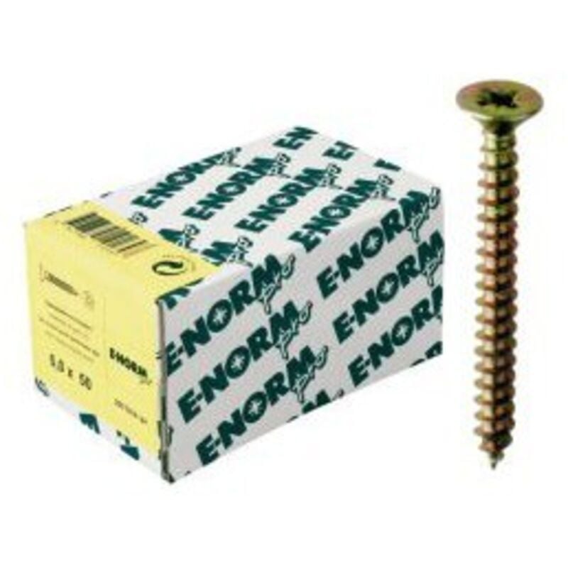 Vis agglo sps SeKo galvanisé Jaune Filetage total pzd 3,0x 40 E-normpro Par 500)