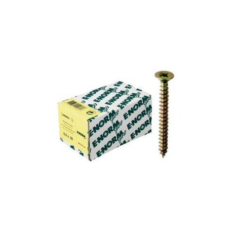 Vis agglo SPS SeKo galvanisé Jaune Filetage total PZD 4,0x 40 E-NORMpro (Par 500)