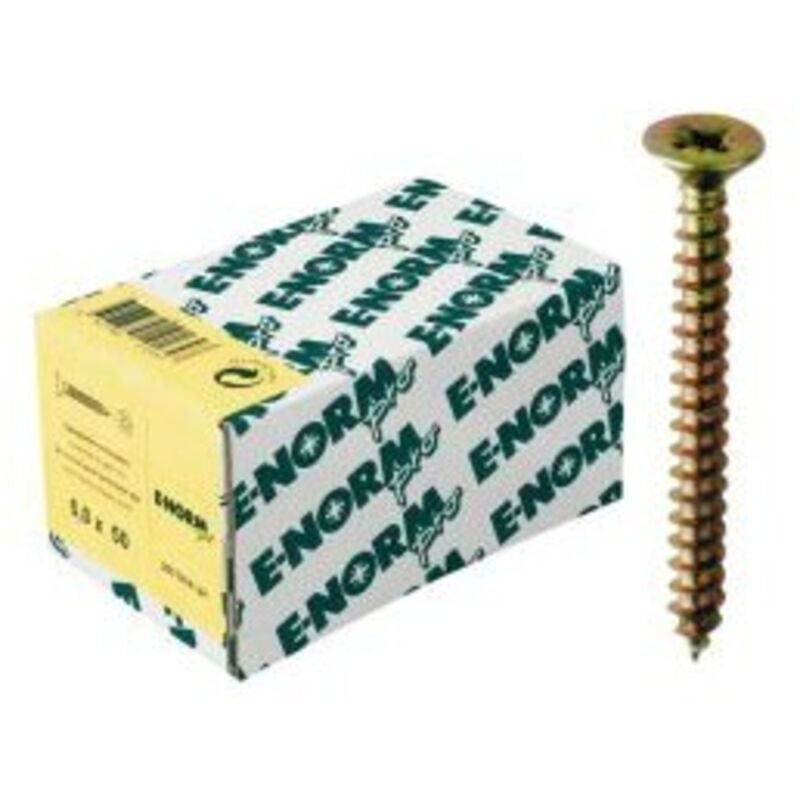 Vis agglo sps SeKo galvanisé Jaune Filetage total PZD5,0x 35 E-normpro Par 200)