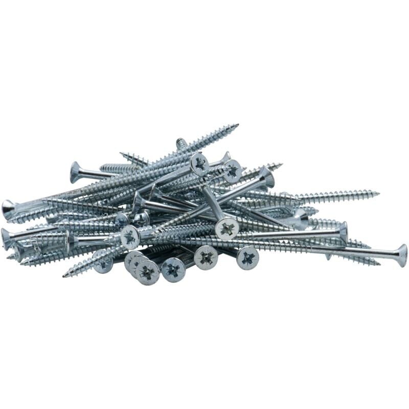 Vis à bois tête fraisée pz zinguée Viswood filet partiel 6x120 mm (x50 vis)