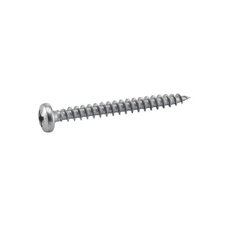 Vis à bois agglomere tête cylindrique pozidrive - Inox A4 3,5x20 mm - Boîte de 200