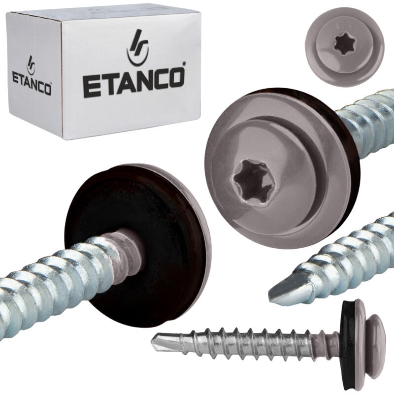 Vis agricoles à tête cylindrique GTFP 4,8x35mm RAL 9007