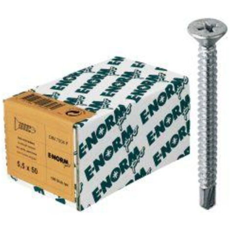 E-NORMPRO Vis auto-foreuse DIN 7504 ST HDG O (alt P)-H 3,5x25 HP E-No (Par 100)