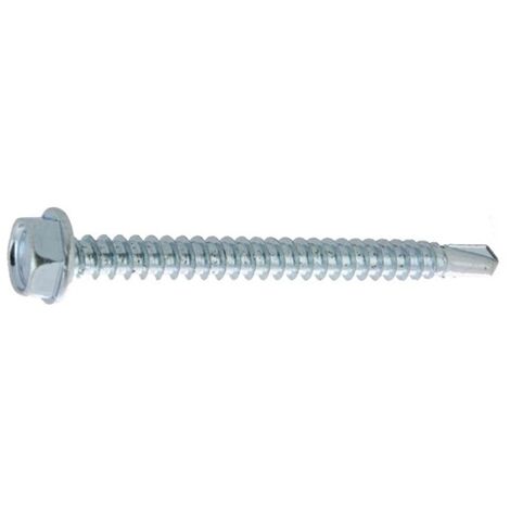 VIS AUTO-PERCEUSE TÊTE HEXAGONALE AVEC EMBASE ZINGUÉ DIN 7504-K 42X32 BOÎTE DE 500 - ULTIMA - 15542317
