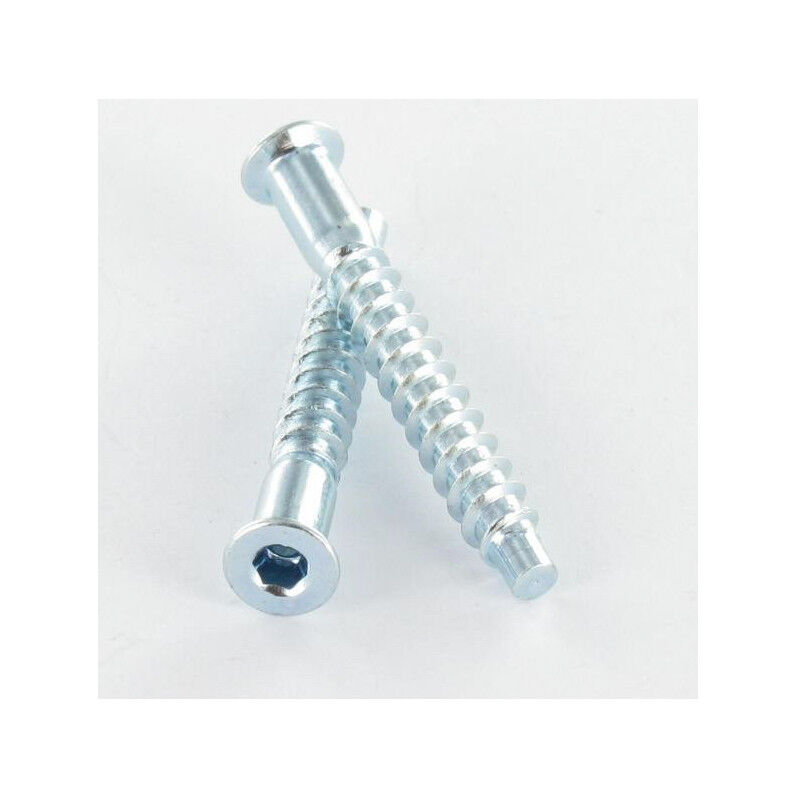 Vis d'assemblage confirmat Tête fraisée tf Hexagonal creux 5X40 ss Cranté Acier zingué-800 pièces