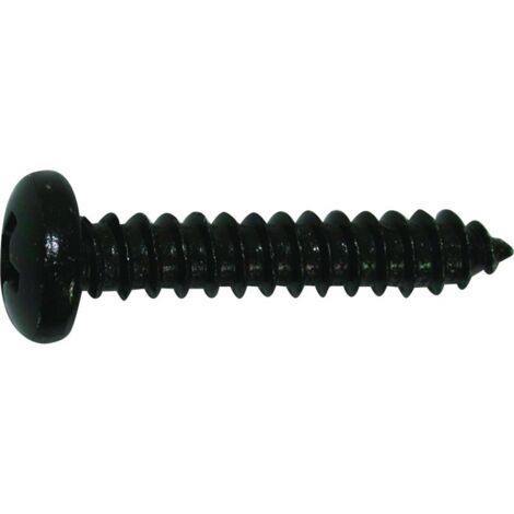 Vis autoforantes noires 4.2 x 25 mm tête cylindrique - 50 pièces
