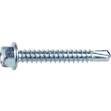 Vis autoforeuse 6 pans DIN 7504 K, zingué, diam. 4,8mm Longueur   19mm, UE   100 pcs