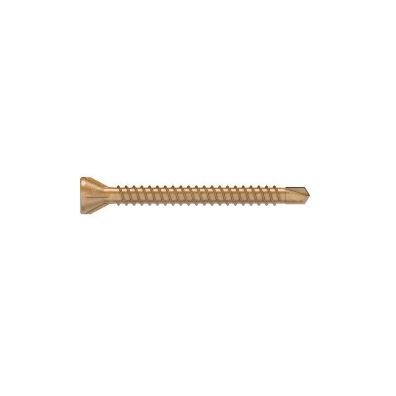 Vis autoforeuse bois sur métal - Tête fraisée - Acier électrozingué jaune - Torx 3,9x42 mm - PH2 - Boite de 500