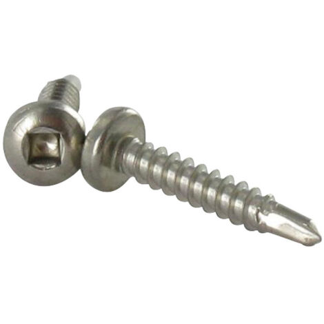 Vis autoperceuse Tête cylindrique TC Carré 3.5X16 Empreinte carre 1 Inox A2-1 piece