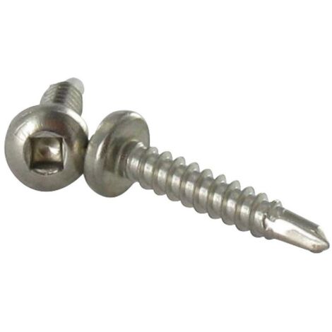 Vis autoperceuse Tête cylindrique TC Carré 4.8X22 Empreinte carré 2 Inox A2-1 pièce