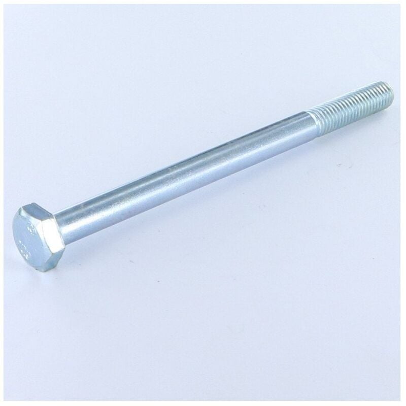 Corps de boulon filetage partiel Tête hexagonale th M12X160 Classe 10.9 Acier zingué blanc-30 pièces