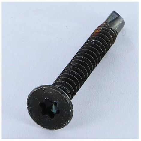Vis autoperceuse Tête fraisée TF TORX T25 5.5X50 Acier zingué noir-2000 pièces
