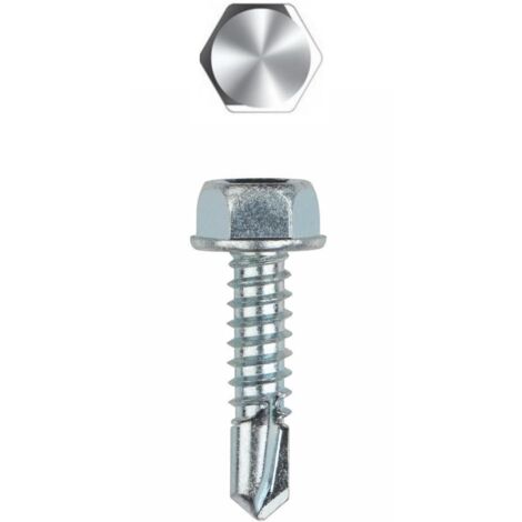 Vis Autotaraudeuses Inox #8x1/2 Pouce - Tête Cruciforme, Lot De 50, Pour Métal