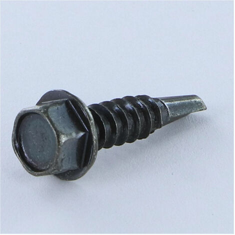 Vis autoperceuse Tête hexagonale TH 4.8X38 Filet tôle Acier zingué noir-100 pièces