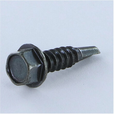 VIS AUTOPERCEUSE TETE HEXAGONALE TH 5.5X22 FILET TOLE ACIER ZINGUE NOIR