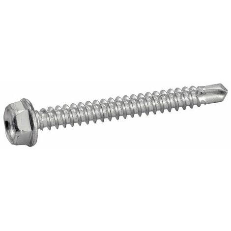 Vis autoperceuses tête hexagonale à embase crantée - Acier Zn 4,2x16 mm - Boîte de 500