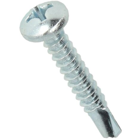 Vis autotaraudeuse galvanisée diam. 3,9 x 25 mm avec tête bombée et empreinte cruciforme