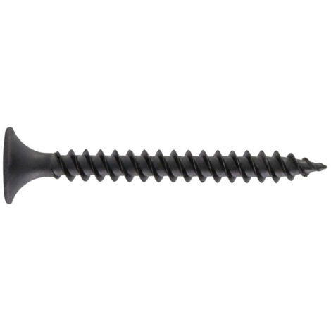 Vis autotaraudeuse pour plaque de plâtre Tête de trompette 3,5X35 Phosphaté Noir Cons.