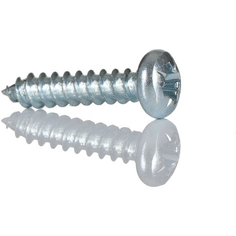 Vis autotaraudeuse RS PRO, N°4 x 13mm, tête Cylindrique, en Acier ( Prix pour Boîte de 100 )
